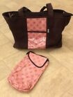 JJ COLE Collection Pink & Brown Baby Diaper Bag & Changing Pad