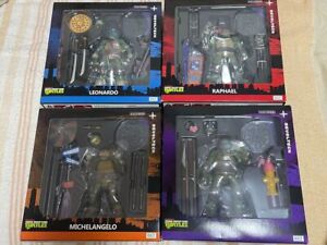 Kaiyodo Revoltech Series Mutant Turtles Action Figure Set of 4 with Box AUTH