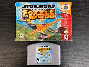 Star Wars Episode 1 Battle For Naboo For Nintendo 64 N64 In Box Great Shape PU