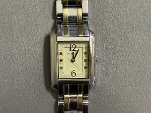 Fossil ES-2122 Two Tone Women Watch Working