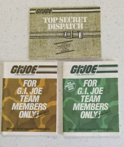 Vintage GI Joe 1980s Brochures Pamphlets Catalogs  Booklets ARAH Hasbro Lot of 3