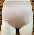 Vassarette Light Pink Shiny Satin Vintage Control Briefs Panty XL 40201
