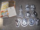1993 WILTON NUMBERS SET CAKE PANS – SET OF 10 - complete
