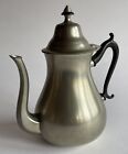 Vintage Sleepy Hollow Restorations Royal Holland Pewter 9” Tall Tea Pot, As Is
