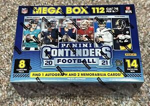 2021 Panini NFL Contenders Football Mega Box Factory Sealed Auto & Memorabilia