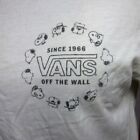 PEANUTS beat-up tee VANS skateboarding Snoopy small T shirt punk Off the Wall