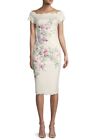 Ted Baker London Trixily Pergola Off-The-Shoulder Scalloped Floral Dress