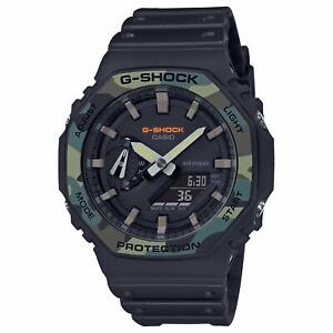 Men's Casio G-Shock Analog-Digital Octagon Camo Bezel Watch GA2100SU-1A