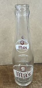 New ListingVintage Ma’s Root Beer Glass Soda Pop Bottle Meadville PA 7oz