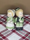 New ListingVintage Sitting Boy and Girl Salt And Pepper Shakers