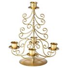 Gold Candelabra Candle Holder 5 Arms Metal Candlestick Holder 9.84 Inch Tall ...