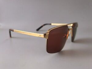 Gold Brown Frame Cartier Sunglasses Brown Gradient Lenses
