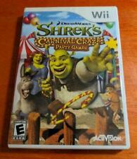 Shrek's Carnival Craze Party Games Nintendo Wii Activision DreamWorks Animation