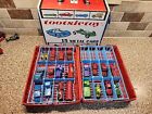 Vintage Tootsietoy Cars Carrying Case W Lot of 20 Cars/Trucks Exc Condition