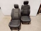 Pair Front Heated Cooled Black Leather Seats from 2017 RAM Laramie 10333605