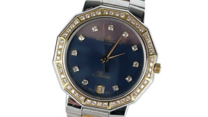 Baume & Mercier Riviera 5131.3 18k Gold Diamond Bezel Swiss Quartz Men's Watch