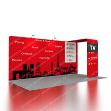 20ft Portable Trade Show Display Booth System with Custom Graphic Print