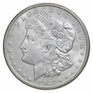 Choice AU/UNC 1921-S Morgan Silver Dollar Last Year of Issue - Great Luster
