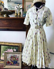 1950s vintage jack In The box Novelty Print Dress XS Sm