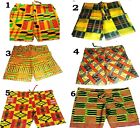 African Ankara Kente Prints Women's Shorts - Handmade Short Pants With String