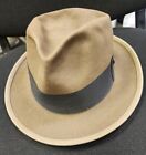 Vtg 1950'S Langrock Princeton Indiana Jones Raiders Turn Fedora Hat Size 7 1/4