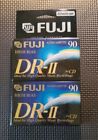 Fuji DR-II 90 Minute High Bias Blank Type II Audio Cassette Tapes 2 pack -New