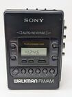 VTG Sony Walkman WM-F2081 Cassette AM/FM TESTED Excellent Condition New Belt