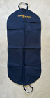 NEW Tory Burch Canvas Garment Bag ~ Double Large Size Navy & Ochre Logo Zip