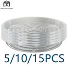 Plastic 5/10/15 Pack Thick Clear Heavy Duty Sturdy Plant Saucer Drip Trays