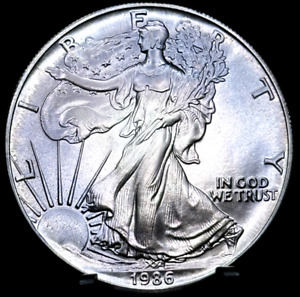 New Listing1986 - American Silver Eagle - One Dollar S$1 Coin - Toned