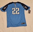 Tennessee Titans Authentic Henry 22 Nike Men's Blue NFL Game Jersey - Size YXL