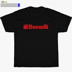 New Benelli Shotgun Hunting Black/White/Grey/Navy T-Shirt Size S-5XL