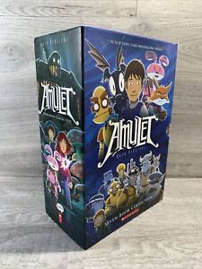 Amulet Box Set : Books #1-7 by Kazu Kibuishi (2016, Quantity pack) EUC!