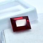 10.45 Ct NATURAL Red Ruby CERTIFIED Emerald  Shape Loose Gemstone