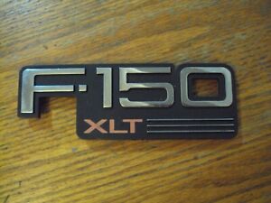 ONE 1997-2004 FORD F-150 F150 XLT SIDE FENDER EMBLEM BADGE SYMBOL LOGO OEM