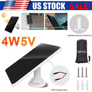 4W Solar Panel Charger for Ring Video Doorbell 4/3/2 Solar Charger W/Power Cable