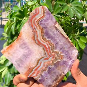 459G Natural agateAmethystsymbiosis Crystal Rough stone specimens cure