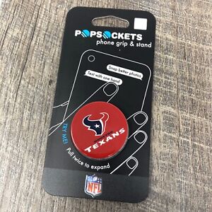 Authentic PopSocket - Red Houston Texans NFL Pop Socket Phone Holder Grip Stand