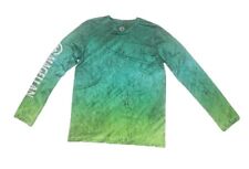 Magellan shirt boys large 14-16 neon green fishing gear high viz spellout logo