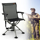 360 Degree Silent Swivel Hunting Chair w/ All-terrain Feet Pads Support 400 LBS