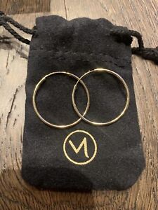 Mejuri “Large Hoop” 14k Gold Earrings - BNIB