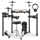 🥁 Donner DED-100 Electronic Drum Set With Quiet Mesh Pads Dual Zone + Throne