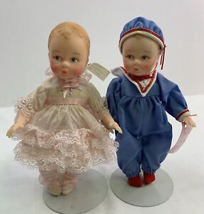 Madame Alexander Doll Little Miss & Sir Genius Boy Girl Twins Vinyl 7” Babies