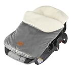 JJ Cole BUNDLE ME Sherpa Lined Winter Baby Graphite CAR SEAT COVER / BUNTING