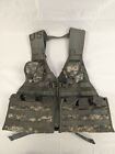 5pc. Fighting Load Carrier Vest w/ 4 MOLLE II Pouches ACU UCP US Army USGI Good
