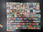 Great Britain postage stamp lot of 150, used, multiple sizes, all different.