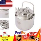 Stainless Steel 1.6 Gallon Mini Ball Lock Keg System For Small Batch HomeBrewing