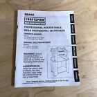 Vintage Craftsman Manual for Professional Router Table 171.264630 171.264640 Y2K