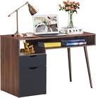 Computer Desk with Drawers, Multipurpose Home Office Desk Writing Desk with Spac