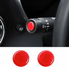 New Listing2pcs Steering Wheel Shift Pole Level Cover Trim Fits Chevrolet Camaro 2010+ Red